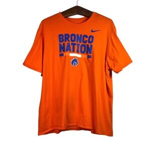 Nike Denver Broncos T-Shirt Mens Orange NFL Football Short Sleeve Size XXL